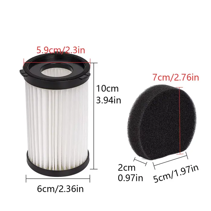 Filtre HEPA pour aspirateur MooSoo D600 D601