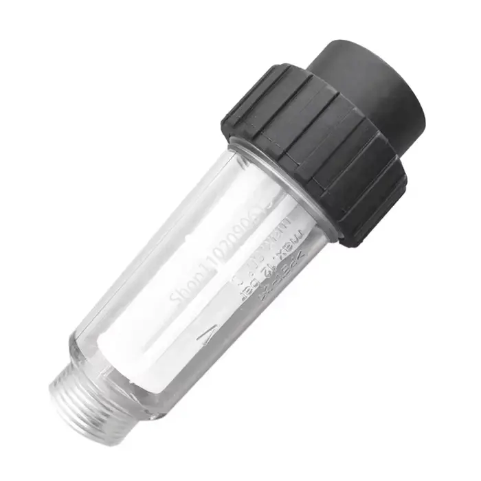 Filtre à eau pour nettoyeur haute pression Karcher K2 K3 K4 K5 K6 K7 G 3/4'' avec 2 cartouches filtrantes pour Lavor et Nilfisk