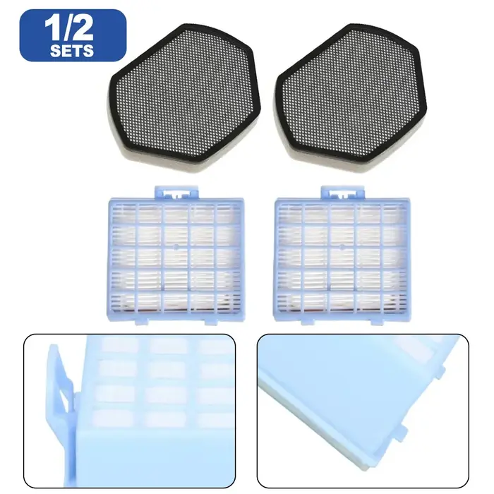 1/2 jeux de filtres pour aspirateurs Bosch GS20