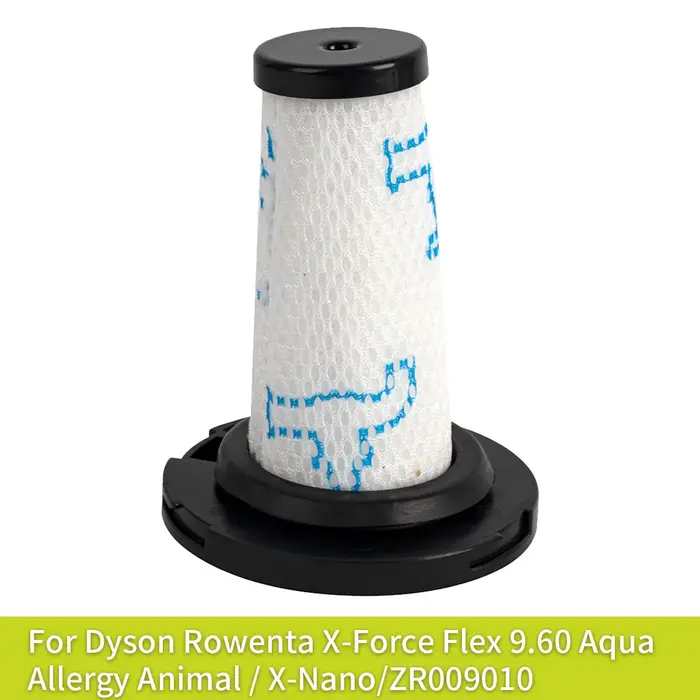 Pré-filtre réutilisable pour Rowenta X-Force Flex 9.60 Aqua Allergy Animal / X-Nano, filtre HEPA lav