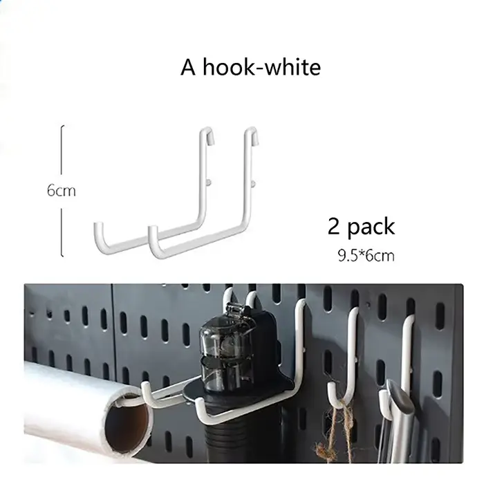 Accessoires pour panneau perforé mural, Organisateur mural, Kit de panneau perforé DIY, Panneau de r