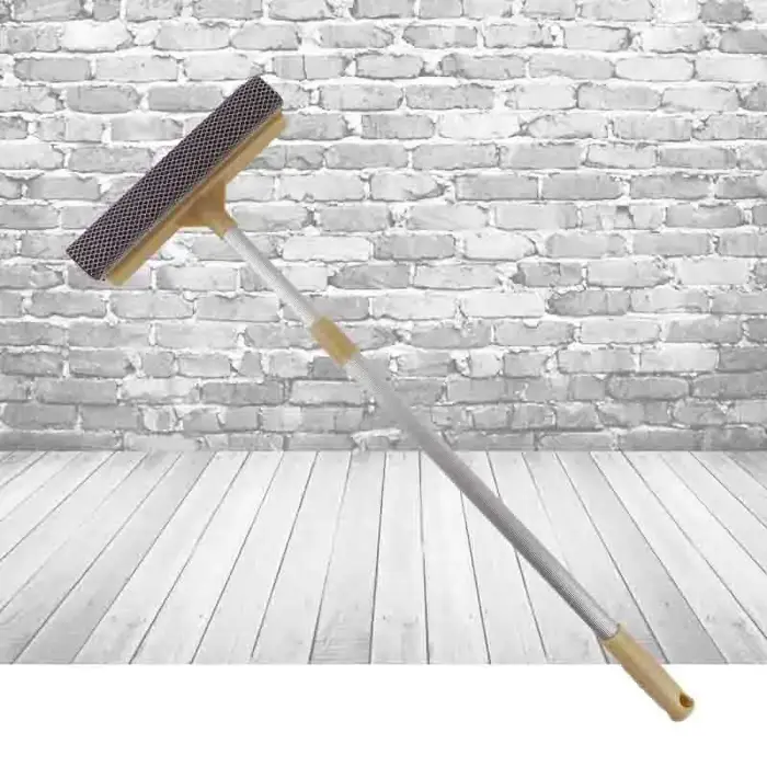 Nettoyeur de vitres double face 2-en-1 avec manche télescopique