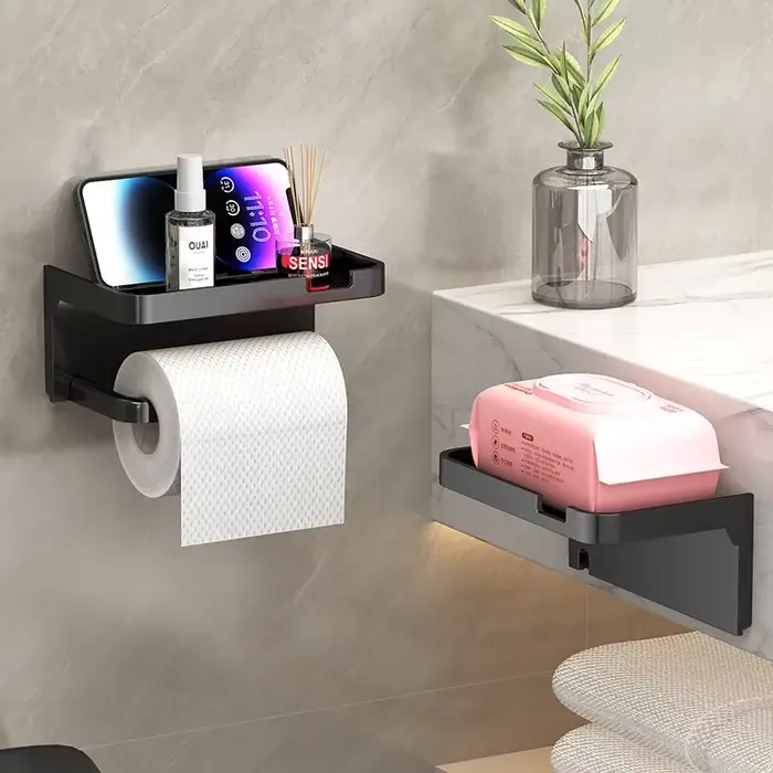 Porte-papier hygiénique facile à installer