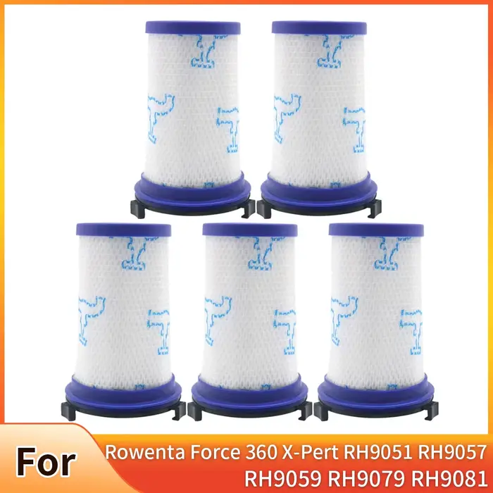 Kit filtre HEPA pour aspirateur Rowenta Force 360 x-pert RH9051 RH9057 RH9059 RH9079 RH9081