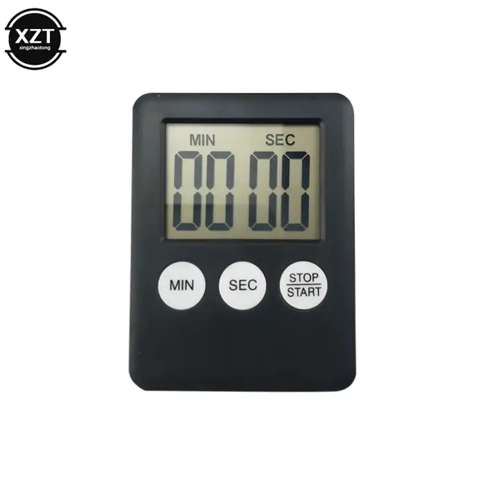 Minuterie de cuisine magnétique numérique cuisson cuisson LCD compte à rebours alarme forte compte à