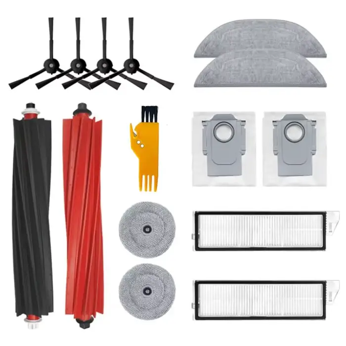 Kit d'accessoires A36T-15 PCS pour aspirateur robot Roborock S8 Maxv Ultra, pièces détachées, brosse