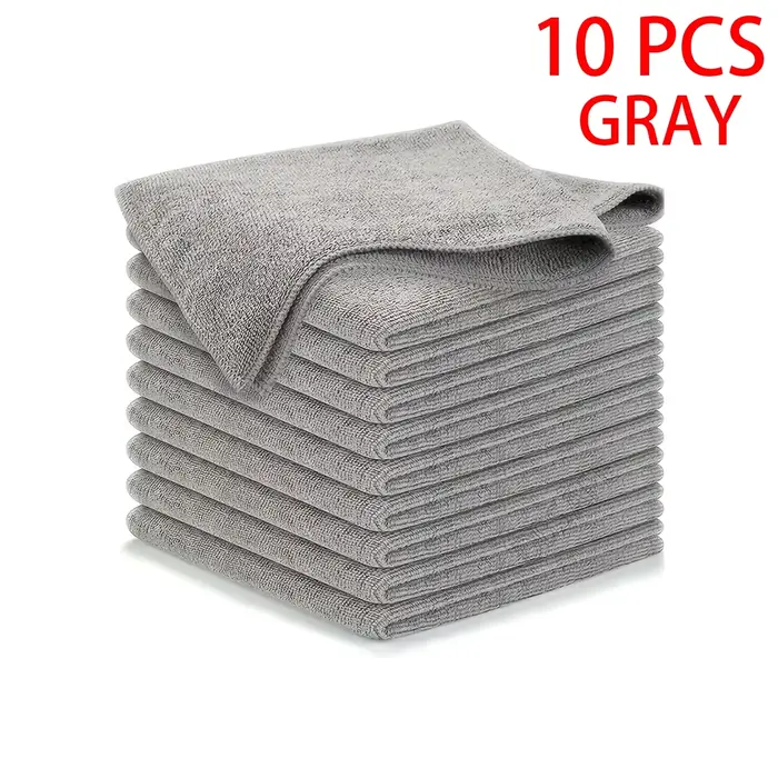 5/10/20/50/100 pièces lingettes de voiture noires Super douces ensemble de chiffons à récurer tissu en microfibre absorb