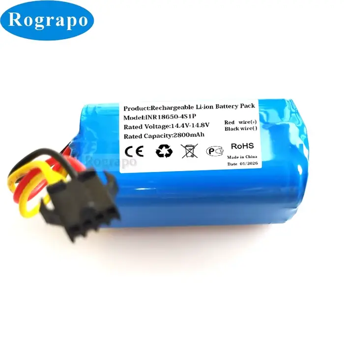 Batterie Li-ion 14.8V 3400mAh/2800mAh HGO0314BAT pour aspirateur Robot Hoover H-GO 300 HYDRO HGO320H