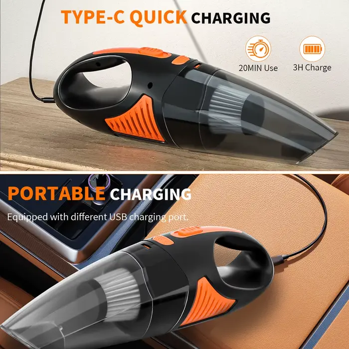Aspirateur de voiture Portable sans fil Rechargeable