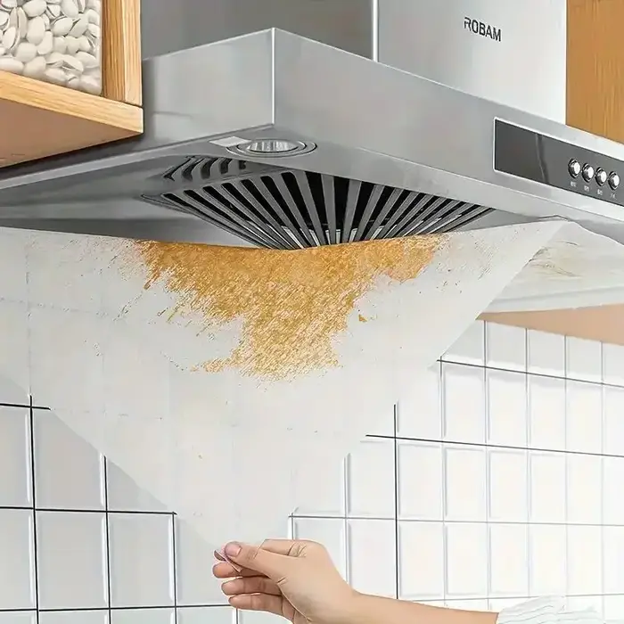 Filtres de hotte de cuisine robustes - Couvertures en maille absorbant l'huile pour la ventilation