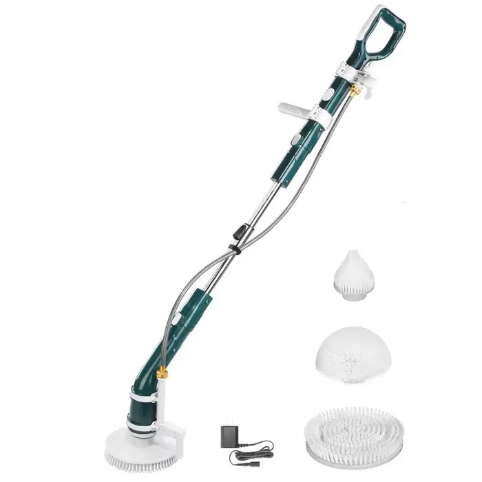Brosse de nettoyage électrique avec tuyau, brosse rotative, tige d'extension, nettoyeur électrique p