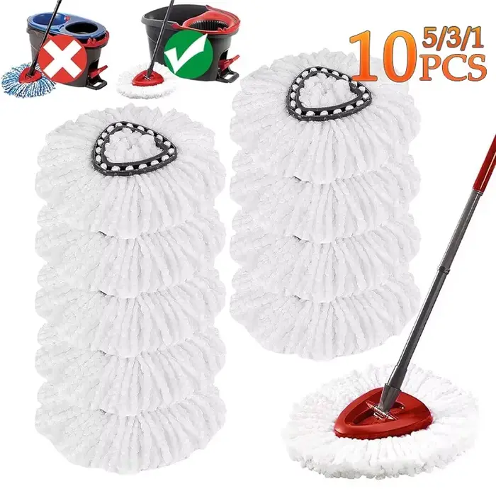 1/3/5/10 pièces vadrouille pour Vileda essorage nettoyage remplacement propre Microfibre