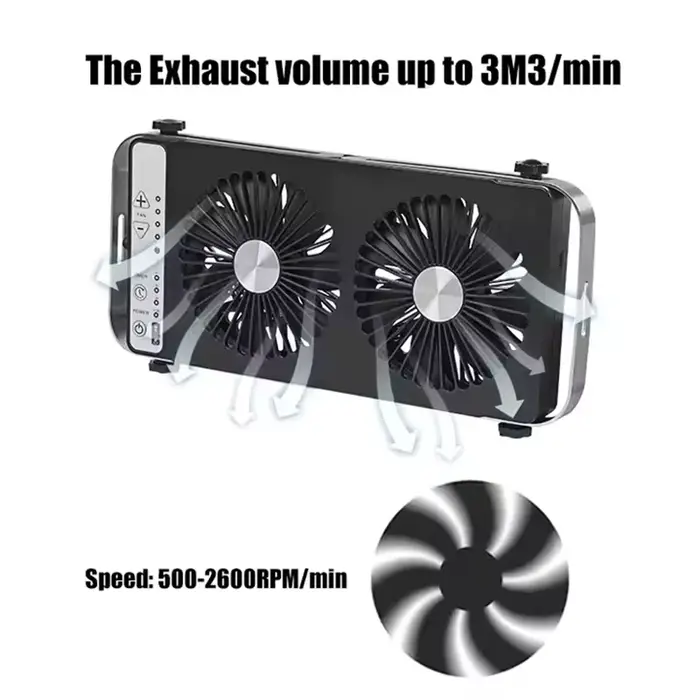 TYTXRV RV Camper accessoires 12V blanc/noir ventilateur de refroidissement de Ventilation étanche
