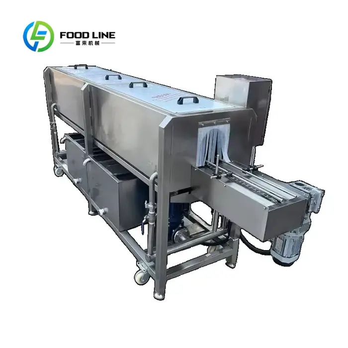 Nettoyeur de bouteilles en verre à pulvérisation automatique haute pression personnalisé avec séchage pour les lignes de production de produits laitiers et de boissons