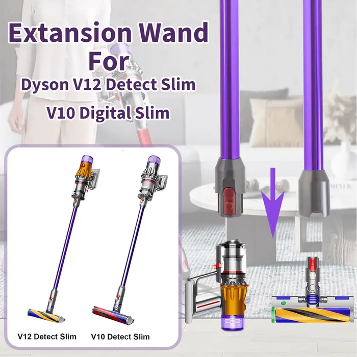 Brosse de remplacement compatible avec l'aspirateur balai sans fil Dyson V12 Detect Slim/V10 Digital Slim