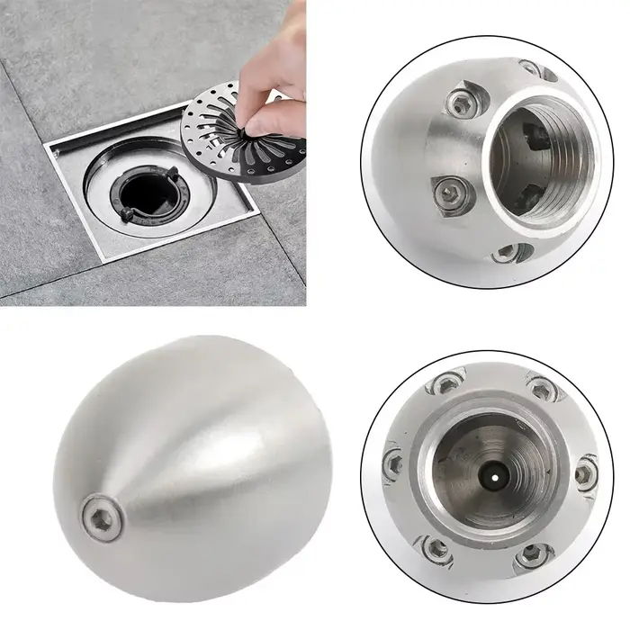 Buse de nettoyage à Jet d'eau haute pression avec Options de pulvérisation avant et arrière