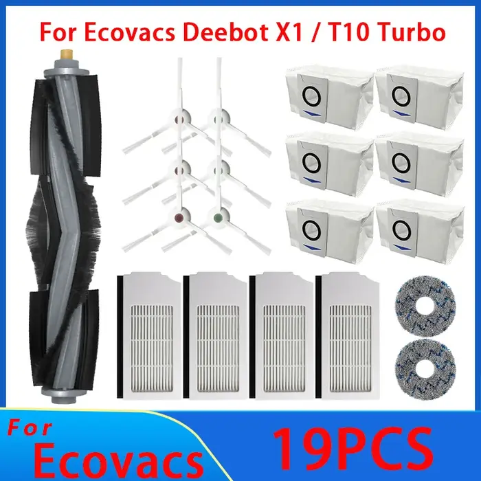 Pièces de rechange pour aspirateur Robot Ecovacs Deebot T10 OMNI X1 TURBO