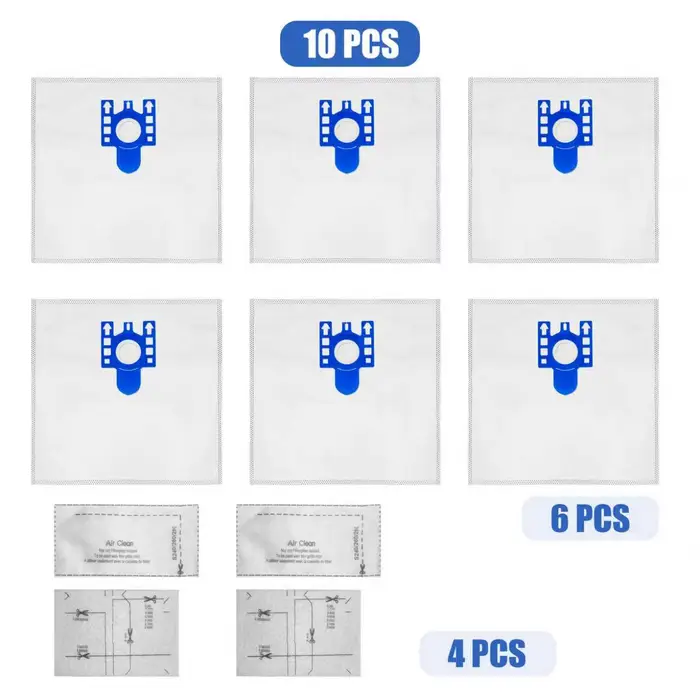 6 + 4 haute qualité pour Miele FJM sac à poussière pour MIELE FJM GN Type aspirateur Hoover sacs à p