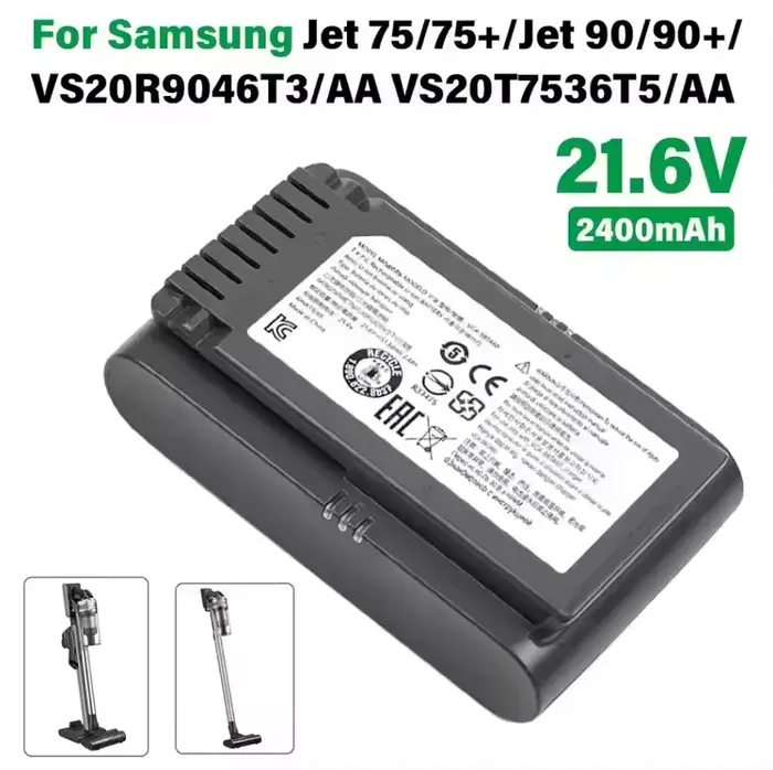 Batterie d'origine 100% pour aspirateur sans fil Samsung Vs9000 Jet90 Jet75 Jet90E VCA-SBT90