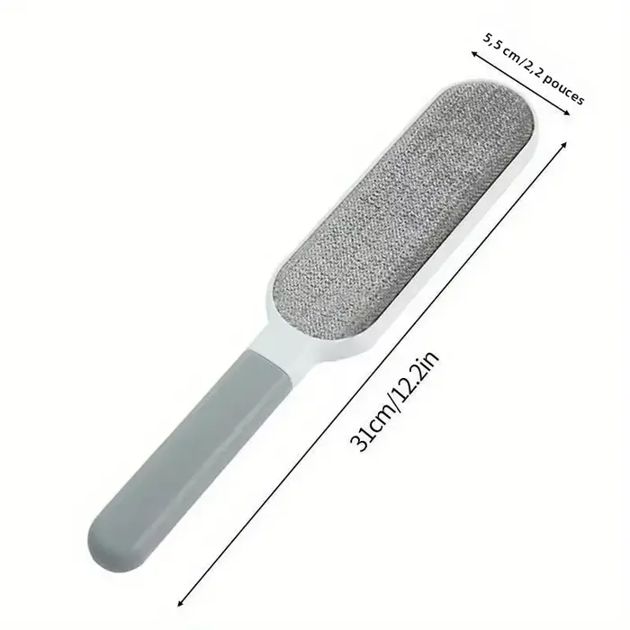 Épilateur Double face pour animaux de compagnie, brosse à peluches collante électrostatique manuelle, pour chat, vêtements, canapé, meubles, nettoyage de tapis