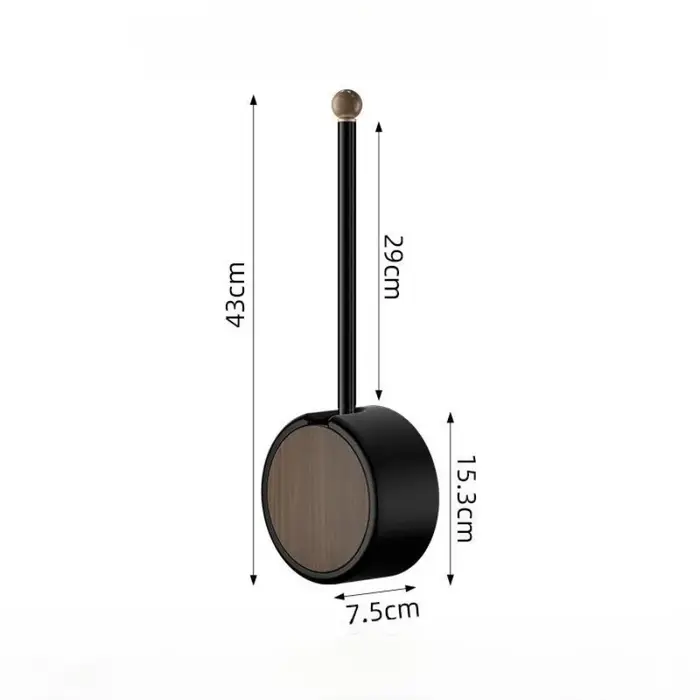 Brosse de toilette murale sans poinçonnage