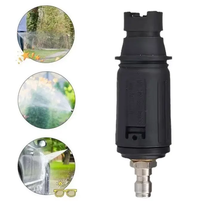 Buse de nettoyeur haute pression à angle réglable 3000 PSI - Pulvérisateur à connexion rapide 1/4'' pour le nettoyage de voitures et de jardins