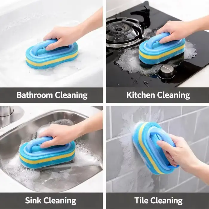 Brosse de nettoyage ménager avec manche