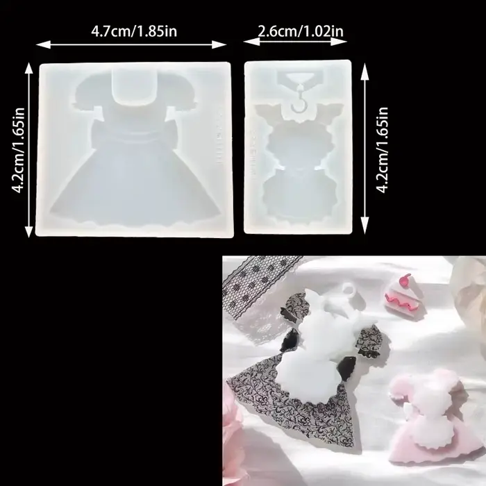 Accessoire de femme de chambre en forme de plis faits et habnommée, moule en résine de silicone, mou