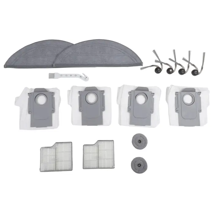 Kit d'accessoires pour Roborock Saros 10, avec brosse principale, filtres HEPA, sacs à poussière, tampons de nettoyage, brosses latérales pour aspirateur Robot