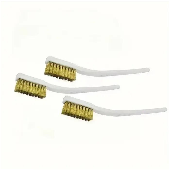 Mini jeu de brosses métalliques en laiton