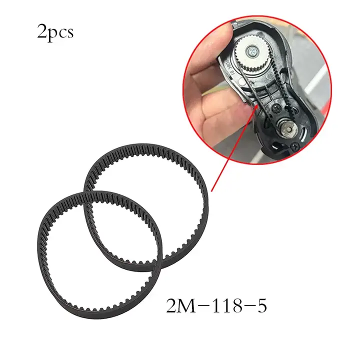 2 pièces pour Shark/Roborock/Midea/BISSELL/Dreame/Tineco/BISSELL/karcher/Haier/SUPOR 2M-118-5 ceintures multi-marque pour aspirateur/acariens/lavaveur
