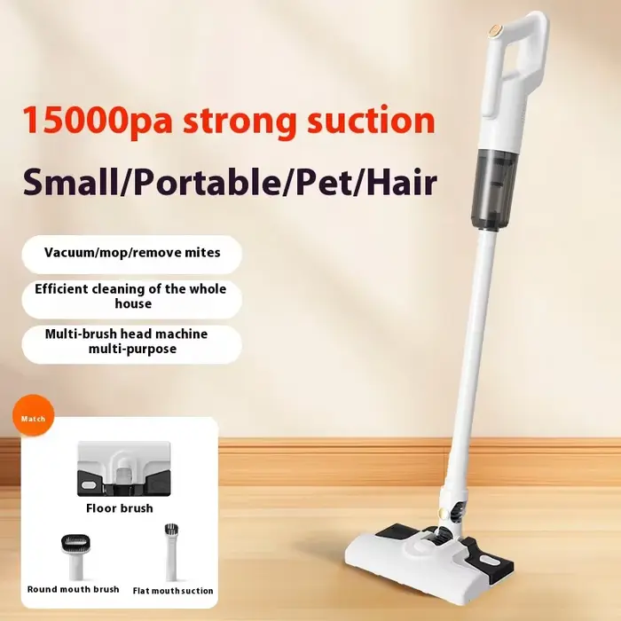Aspirateur à main vertical sans fil, forte aspiration 7000 Pa, aspirateur voiture/ménage, nettoyeur 