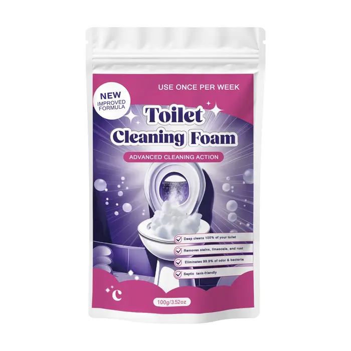 Nettoyant WC Moussant Parfum Citron 100g - Formule Avancée Élimine Taches, Calcaire et Rouille à Usa