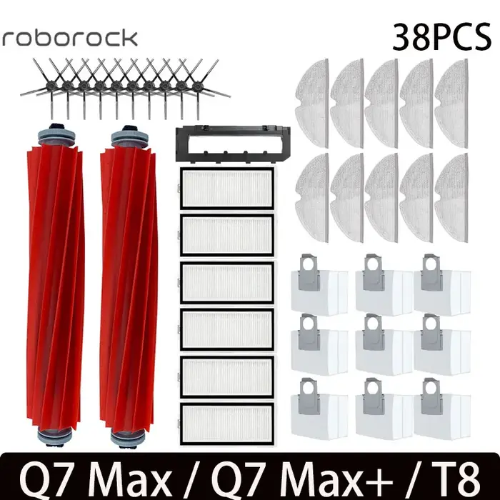 Pièces de rechange pour aspirateur Robot Roborock Q7 Max / Q7 Max + / Q7 Plus / T8
