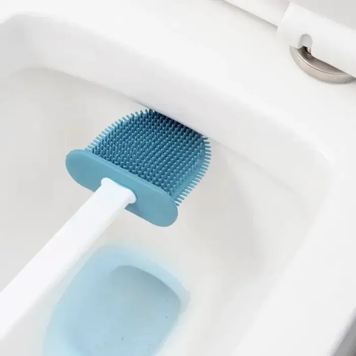 Brosse de toilette murale en silicone