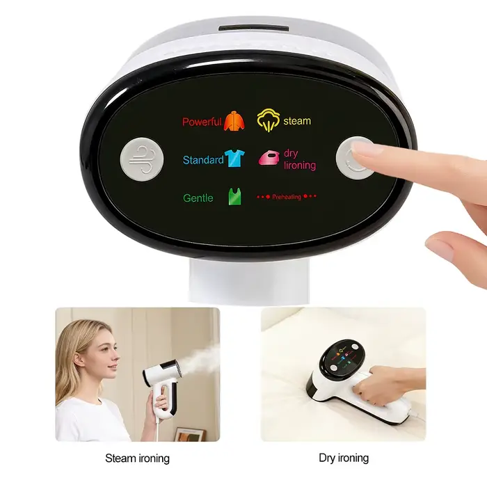 Défroisseur Vapeur Portable Domestique à Forte Aspiration avec Capteur Intelligent sur la Poignée