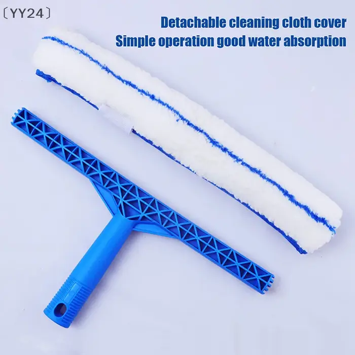 、1YY24alı 35CM nettoyage de vitres Combo raclette et lave-vitre en microfibre raclousses de douche outil