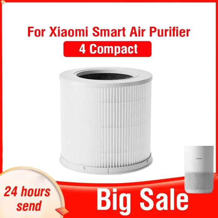Filtre HEPA PM2.5 4 Compact, Filtre au charbon actif 4 Compact pour purificateur d'air intelligent X