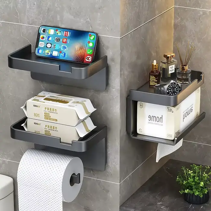 Porte-papier toilette facile à installer - Fixation murale