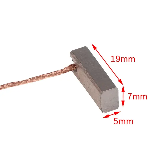 10 pièces 5*7*19mm Balais de charbon pour générateur électrique