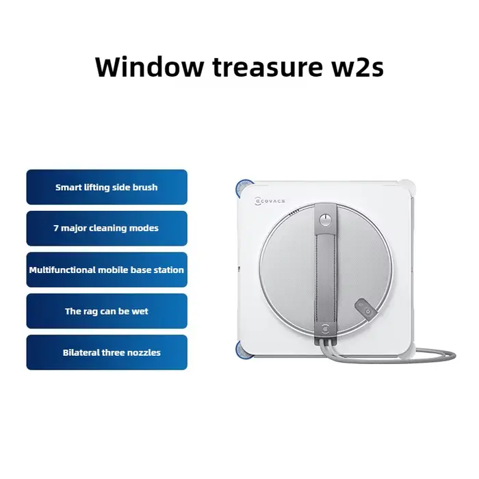 Robot nettoyeur de vitres Ecovacs W2S, nettoyeur intelligent pour la maison, entièrement automatique