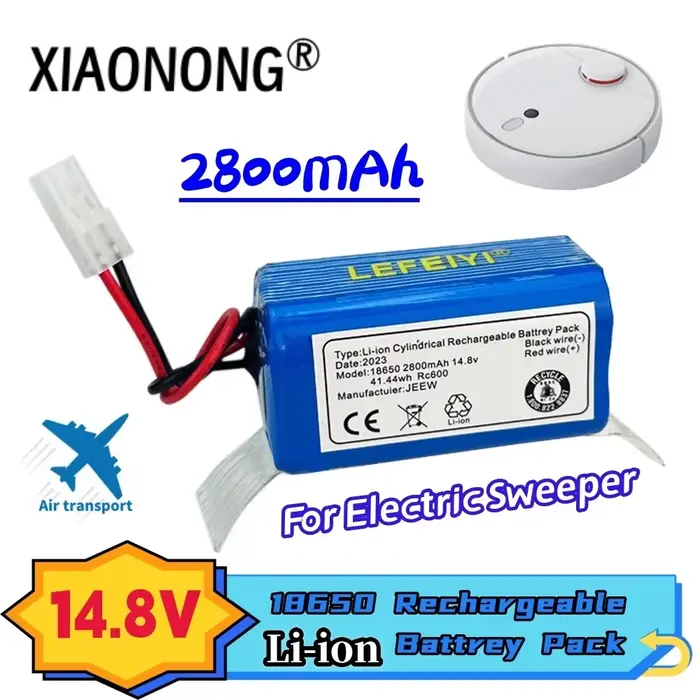 2800mAh RS-RT 900866   Brosse latérale de batterie Li-ion pour aspirateur Robot Rowenta Tefal Explor