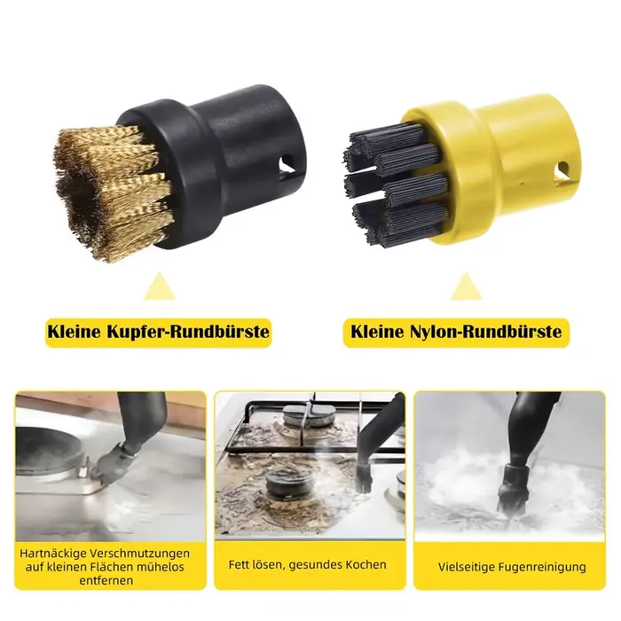 C-ABUB Ensemble d'accessoires 10 pièces pour nettoyeurs vapeur Karcher SC1