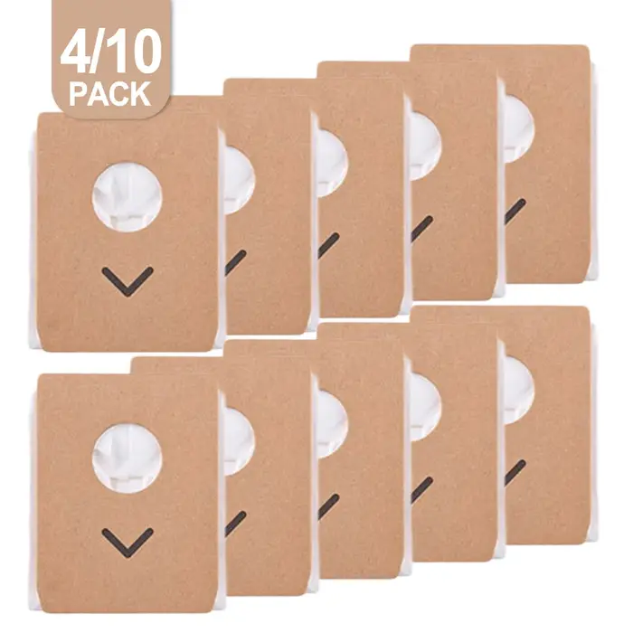 Paquet de 4/10 sacs à poussière pour Eureka stylet pour aspirateur sans fil Elite NEC490BL 3L sac