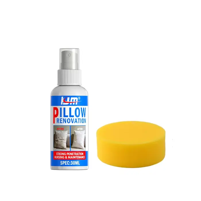 KJM Spray Détachant Sans Rinçage 30ML - Nettoyant Blanchissant et Anti-Jaunissement pour Oreillers, 