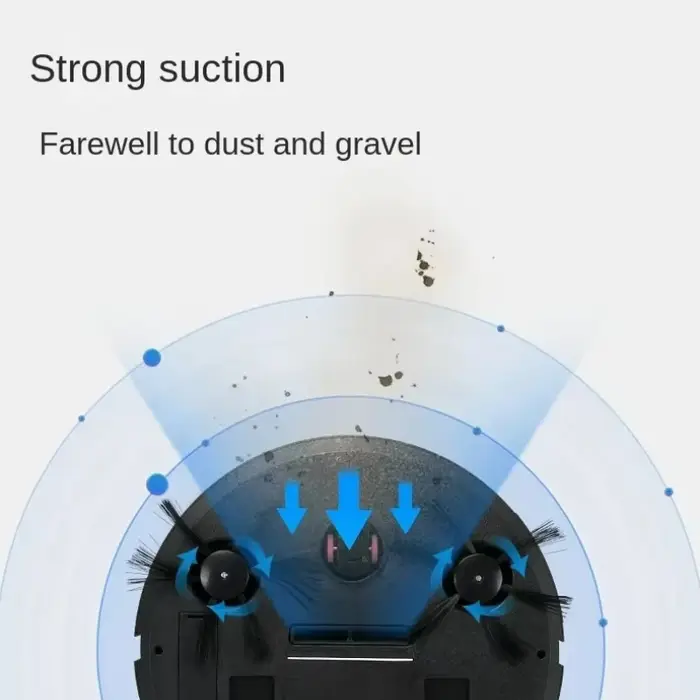 Aspirateur robot intelligent sans fil 5-en-1 multifonctionnel, super silencieux, aspirant, nettoyant et humidificateur pour usage domestique, appareil électroménager