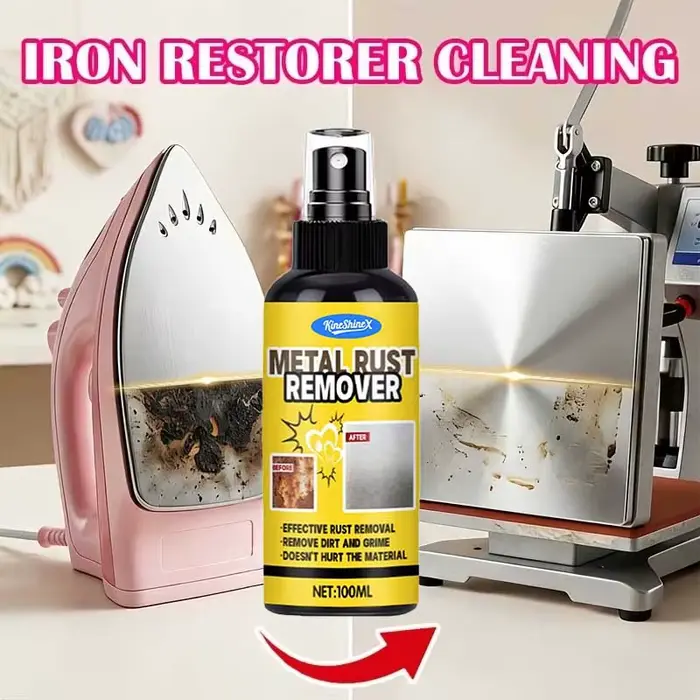 Spray Nettoyant pour Fer à Repasser – Élimine Rapidement les Marques de Brûlure