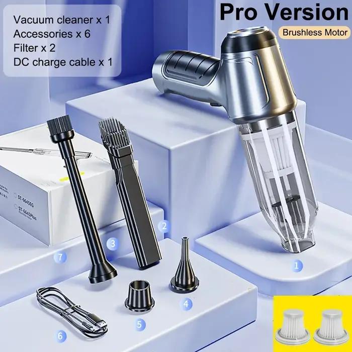 Aspirateur de voiture sans fil, plumeau, pompe à vide portative pour la maison, Portable, forte aspiration, nettoyeur de voiture