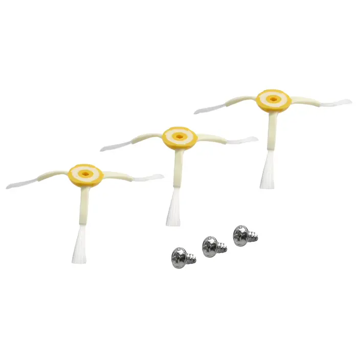 Ensemble d'accessoires de brosse latérale pour aspirateur Robot IRobot/Roomba série 500 600 700, 3 brosses de remplacement avec vis