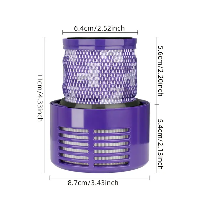 Grande unité de filtre lavable pour aspirateur sans fil Dyson V10 (SV12) Cyclone Animal Absolute Total Clean